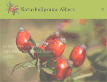 Tablet Screenshot of naturheilpraxis-albers.de